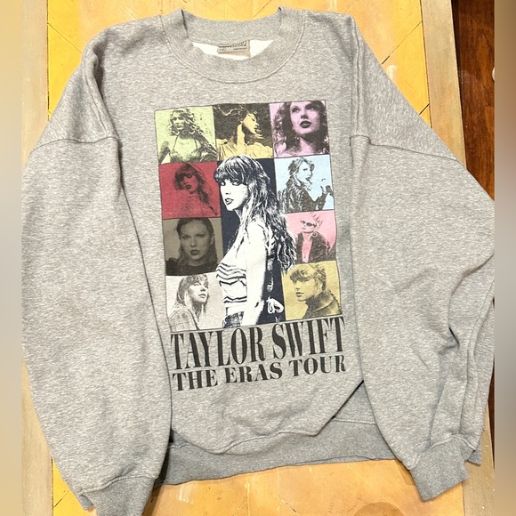 Taylor Swift Tops - Taylor Swift The Eras Tour Gray Sweatshirt